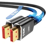 Highwings 80GBPS Displayport Cable 2.1 15FT, 16K 60HZ, 8K 120HZ, 4K 240HZ, Dp.... Fixed Price $51.70.