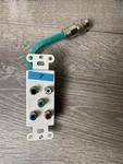 Rapidrun 5-RCA Wallplate Audio Video. Fixed Price $14.99.
