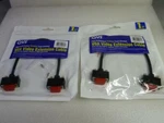 Lot Of 2 Qvs High Performance Thinvga Tri-shielded Video Extension Cable 1FT. Fixed Price $9.99.