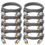 Urelegan 3 Ft Hdmi Cable 10-PACK, High Speed Cord 48GBPS, Shielded 8K Hd.... Fixed Price $77.65.