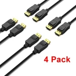 4 Pack 8K 60HZ Displayport To Feet Cable Male Gold Plated. Fixed Price $17.99.