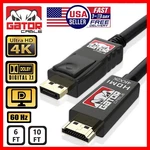 4K Displayport Dp To Hdmi Cable 60HZ 2160P 25.92GBPS Hdr Audio Video Adapter Pc. Fixed Price $9.99.
