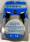 Dynex Vga Pc Monitor Replacement Cable, 6FT. New Sealed. Fixed Price $9.95.