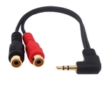 Qaoquda 3.5MM To 2RCA Adapter Cable, 8 Inch Gold Plated 90 Degree Right-angled 1. Fixed Price $16.92.