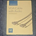 Insignia Vga/svga Cable With Audio Ft Black NS-PV12531 Supports. Fixed Price $6.90.