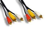Kntk 25 Ft 3-RCA Audio Video Cable Gold Plated For Camcorder Vcr Dvd Tv Pc Com. Fixed Price $15.84.
