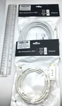 J&d Tech Lot Of 2 Mini Display Port Hdmi Adapter 5 Meter Cables White Nip. Fixed Price $30.00.