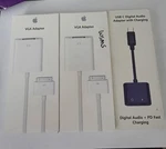 Lot Of Apple Adapters A1368 Vga (2X New) + Usb-c Digital Av Open Box. Fixed Price $15.00.