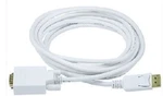 10 Ft. 28AWG Displayport To Vga Cable - White. Fixed Price $30.74.