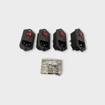 Oiyagai 4PCS IEC320 C14 Panel-mount Power Inlet Sockets New Open Box. Fixed Price $10.99.