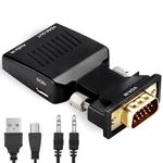 Lot Vga Hdmi Adapter With Audio Pc Monitor Projector Converter 1080P. Fixed Price $449.98.