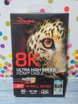 Rocketfish- 4' 8K Ultra High Speed Hdmi 2.1 Certified Cable Black Nip Open Box. Fixed Price $20.00.