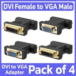 Pack Dvi-a Female Vga Adapter Dvi-i 24+5 Connector Converter. Fixed Price $12.99.