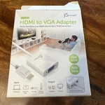 J5CREATE JDA213 Hdmi To Vga Adapter, White New. Fixed Price $12.36.