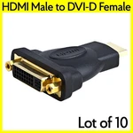10 Pcs Hdmi Adapter Dvi-d F Monitor Display Connector Converter. Fixed Price $27.49.