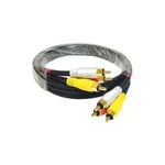 Monoprice 2196 Triple Rca Dubbing CABLE,RG59U,3 Ft. 5RFY4. Fixed Price $6.45.