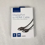 Insignia NSPD06502 6FT Display Port To Hdmi Cable Black 4K Ultra. Fixed Price $11.95.