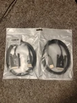 Ukyee TA0091-2P Displayport To Dvi Cable 6FT 2-PACK. Fixed Price $10.00.