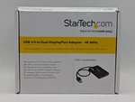 Startech.com Usb To Dual Displayport Adapter - 4K 60HZ 3.0 5GBPS. Fixed Price $79.98.