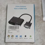 Aprotii Vga To Hdmi & Video Adapter Converter, Black, 1:2 Split. Fixed Price $13.50.