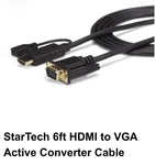 Brand New - Startech 6FT Hdmi To Adapter Active Converter Cable HD2VGAMM6. Fixed Price $39.99.