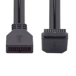 Nfhk Up Angled Usb 3.0 20PIN 19PIN To Female Extension 5GBPS Cable 90 De.... Fixed Price $16.45.
