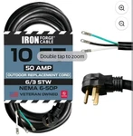 Iron Forge Cable Nema 6-50 Extension Cord With Open End 10FT Amp Ev Powe.... Fixed Price $69.99.