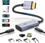 Guermok Ar Glasses Hdmi To Usb-c Display Adapter, 4K 60HZ 0.74FT, Silver. Fixed Price $38.56.
