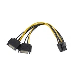 Axgear Dual Sata To Pci-e Power Cable 15PIN 8 / 7.5 Inches, Black. Fixed Price $11.20.