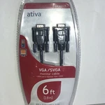 Ativa Vga/svga Monitor Cable 6 Feet Hdb 15 Connect. Fixed Price $8.68.