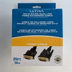 Ultra Dvi-d 24-PIN Dual Link Video Extension Cable Female Connector 25FT. Fixed Price $12.49.