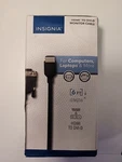 Insignia 6' Dvi-d To Hdmi Cable Black, Inside Good Box Has Small Damage. Fixed Price $11.89.