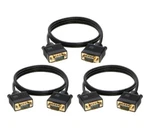3-PACK- 3FT Svga M/m 15 Pin Cable -hd Display Tv Video Projector Pc Monitor Cord. Fixed Price $15.19.