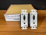 Intelix & Stereo Audio Wall Plate Extender Set AVO-VGA2-WP. Fixed Price $39.00.