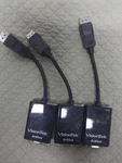 Visiontek Active Adapter Displayport Vga, Plug And P/n 900342 (lot Of 3). Fixed Price $21.00.