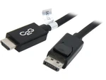 C2G #54327 - 10FT Displayport Male To Hdmi Adapter Cable Black. Fixed Price $9.99.