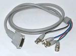 Rasterops DB15 Male Bnc Monitor Cable, 6' *used* 9000-001. Fixed Price $24.99.