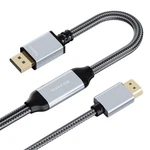 Bolaazul 6.6FT Hdmi To Displayport Adapter Cable 4K 60HZ, Usb Powered Ma.... Fixed Price $33.98.