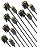 To Vga Cable 6FT, Pack Dp Feet, Black. Fixed Price $56.99.