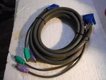 Cabletogo 3 In Kvm Vga Monitor Extension 10 Ft HDB15M MD6M*2. Fixed Price $21.00.