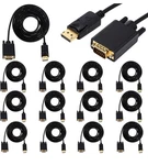12-PACK Displayport To Vga Cable 6FT Gold Plated Adapter Converter. Fixed Price $40.00.