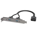 Dual Usb 3.0 Typea Female Panel Mount To Motherboard Internal Idc 20 Pin. Fixed Price $20.51.