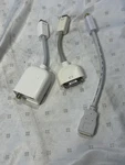 Three (3) Apple Mini Dvi To Vga, S-video And Hdmi Adapter Cables. Fixed Price $29.99.