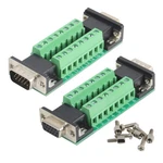 2PCS DB15 Vga Female Connector Breakout Board, Solderless RS232 D-sub Adapt. Fixed Price $31.49.