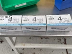 Qicheng&lys B06VX9PFDB 4 Port Vga Splitter (lot Of 3). Fixed Price $59.00.