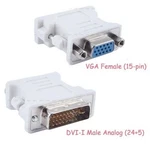 Dvi-i Analog (24+5) Vga Female (15-PIN) Connector Adapter Lot Wholesale. Fixed Price $39.99.