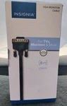 Insignia- 6' Vga Monitor Cable Black. Fixed Price $7.92.