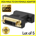 5PCS Dvi-a Female Vga Adapter Analog Connector Converter For Monitor. Fixed Price $15.69.