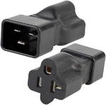Toptekits C20 5-15R/5-20R Comb Power Converter Travel Plug Adapter, IEC320. Fixed Price $18.65.