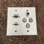 Panel Crafters Vga, Hdmi, Audio,video And S-video Wall Plate. Fixed Price $33.00.